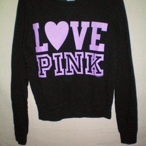 ++  Victorias Secret Navy Blue sweatshirt Love Pink  *